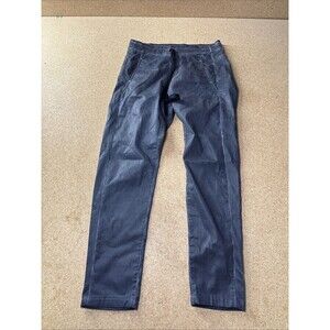 Alembika Pinstripe Iconic Stretch Tapered Jeans Womens Size 1 Carbon B3